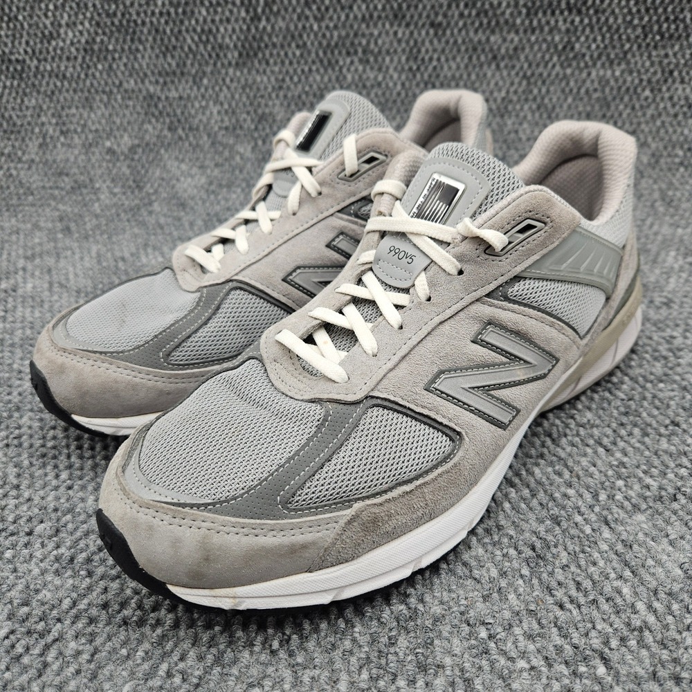 New Balance Men's 12 Wide 4E Gray Sneakers 990v5 Running Shoes USA (No Insoles)